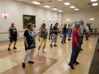 Joanne Brady teaching in the Beginner Room at the Smoky Mountain Shindig in Pigeon Forge, TN - 2017