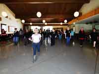 Kristal Konzen teaching at the Central Coast Country Dance in Solvang, CA in 2017