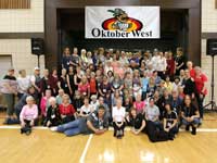 Dancers & friends with Ruben Luna, Michele Burton, Cathy Dacumos & Sandy Gardetto at OktoberWest 2017 in Citrus Heights, CA